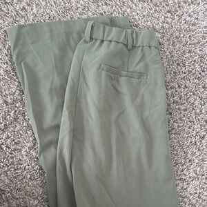 Love Tree Womens Green Dress Pants